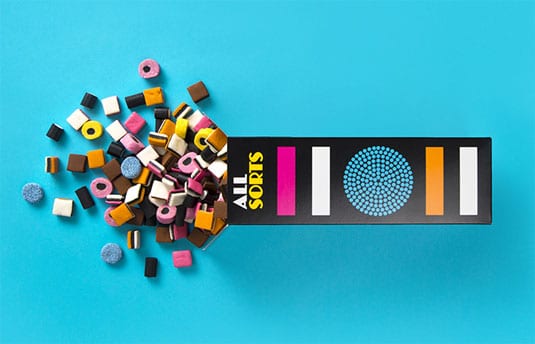 liquorice sweets packaging
