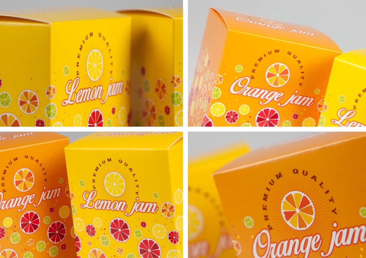 Un esempio di food packaging realizzato per una confettura