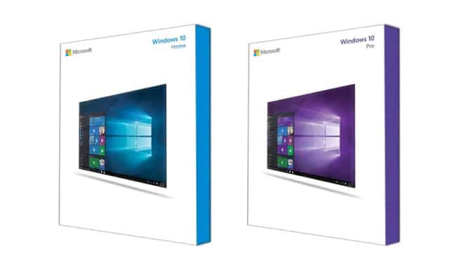 Windows 10 packaging officiel cd