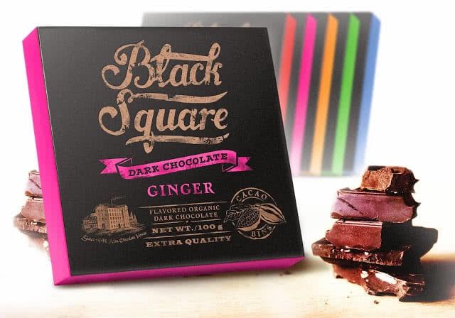 dark chocolate packaging