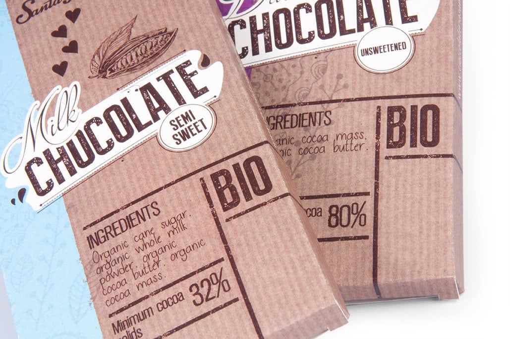 packaging cioccolato bio