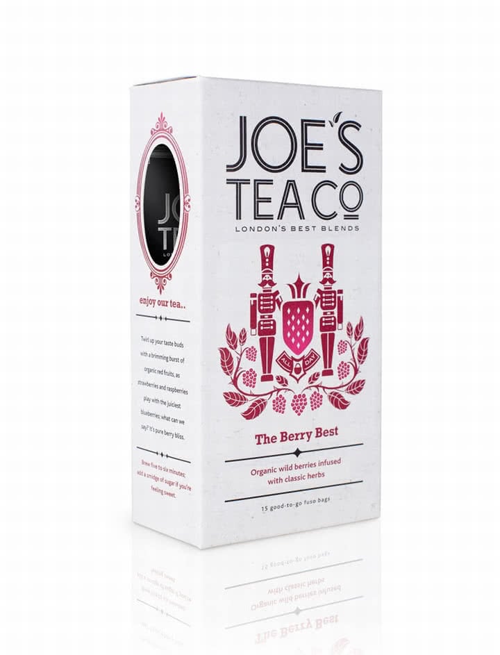 Tea packaging for Joe's Tea Co