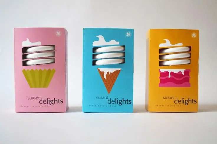 packaging per lampadine delights