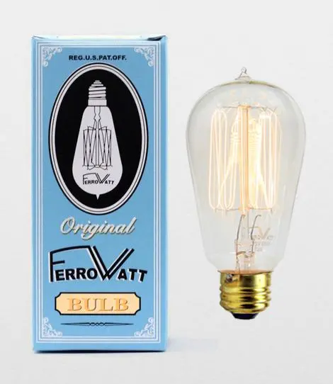 packaging vintage lampadina
