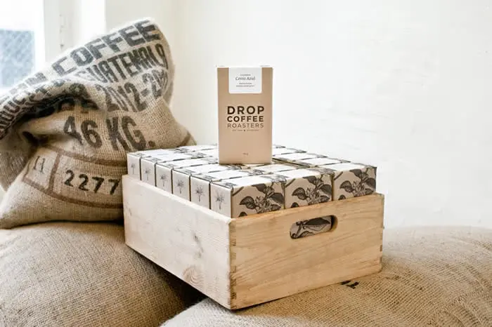 Drop coffee packaging