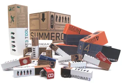 Numbered packaging for hardware accessories