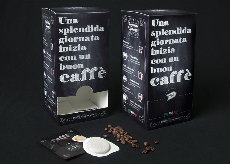 packaging per imballaggi alimentari: cialde caffè