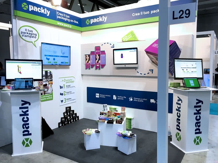 Packly at Viscom - booth