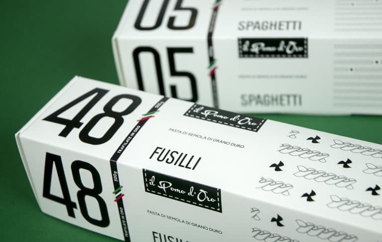 Food packaging example: pasta