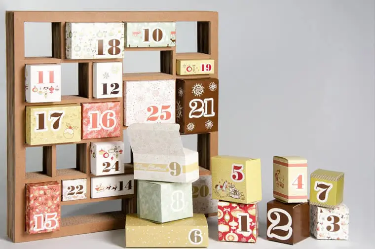Packly custom Christmas boxes advent calendar