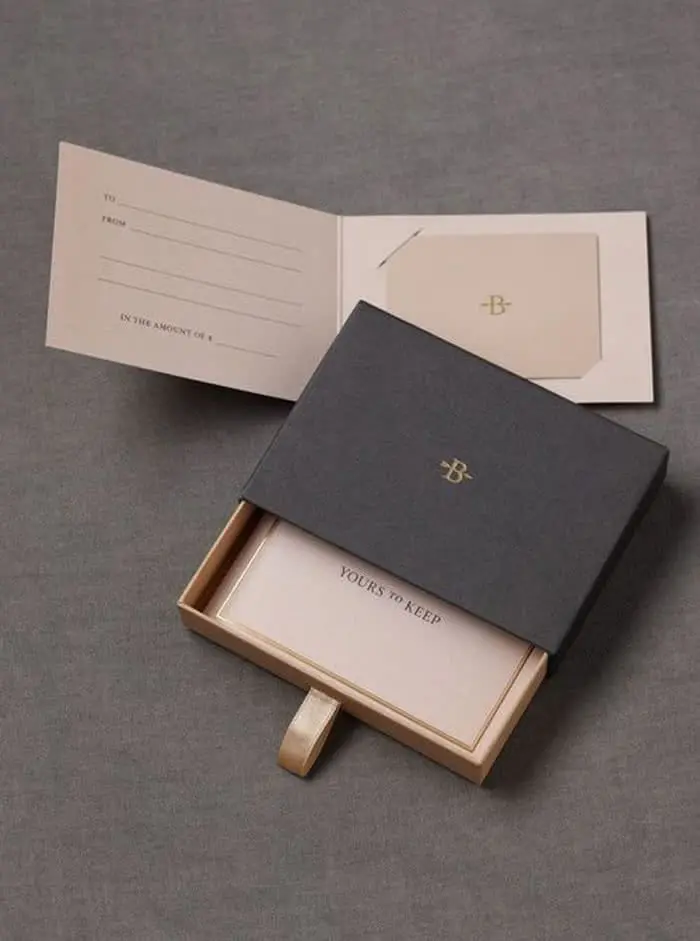 pull out box business card