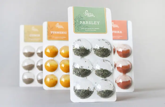 spices packaging palette