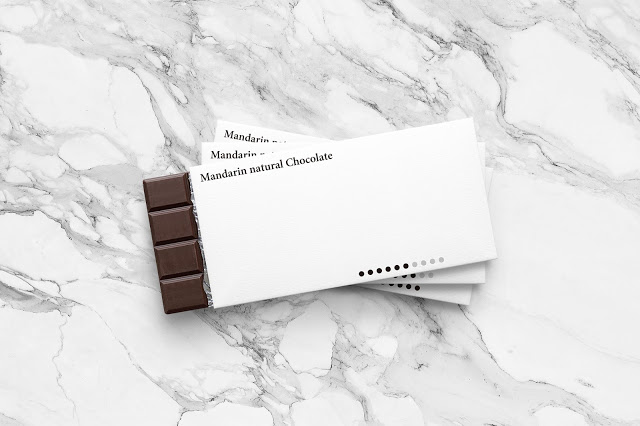 minimal chocolate bar packaging