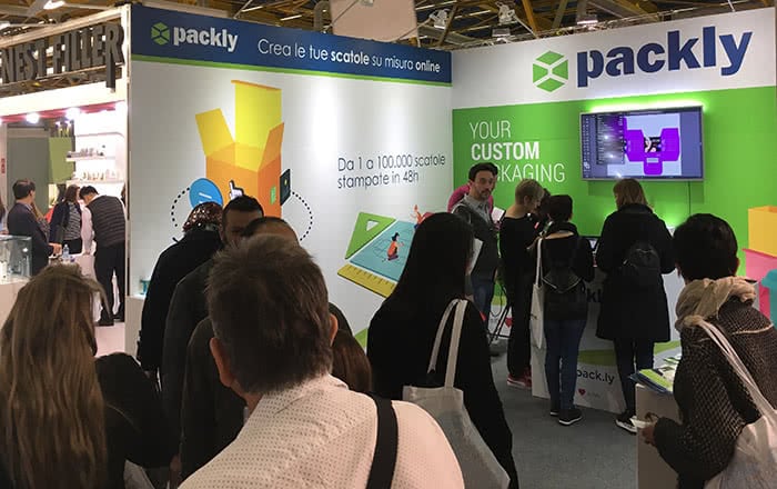 packly booth cosmopack 2018