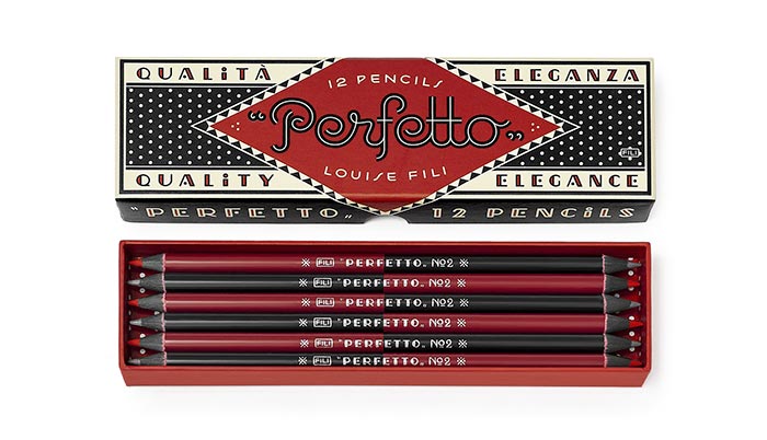 Louise fili pencil packaging perfetto