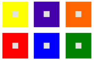 simultaneous chromatic contrast