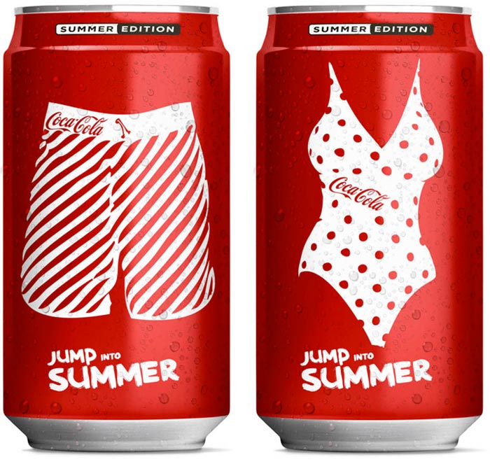 cocacola can summer design