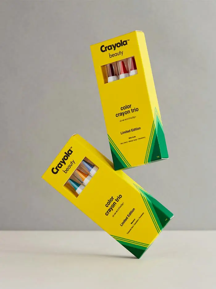 makeup line crayola pencil box design