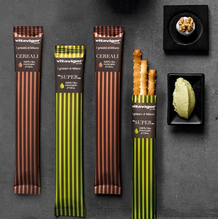 grissini-vitavigor-striped packaging design