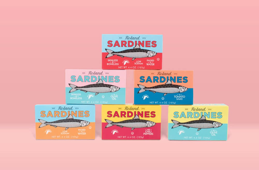 rolandc anned sardines packagings design
