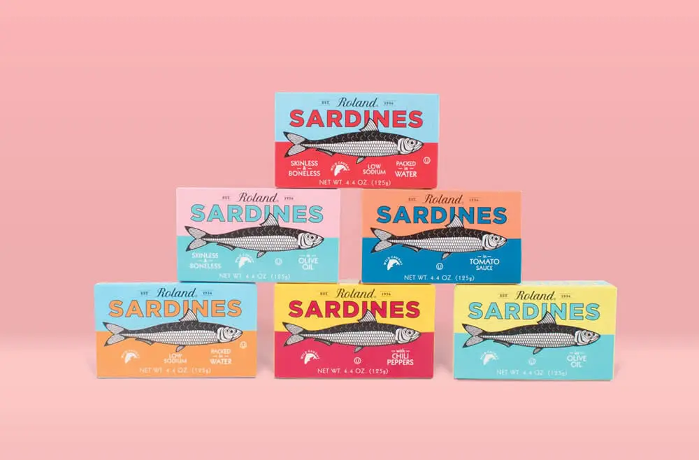 roland canned sardines packagings design