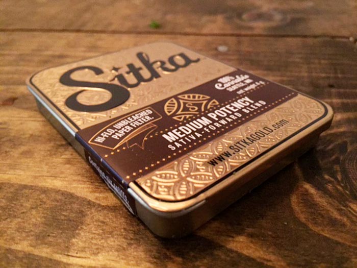 Sitka cannabis tin box