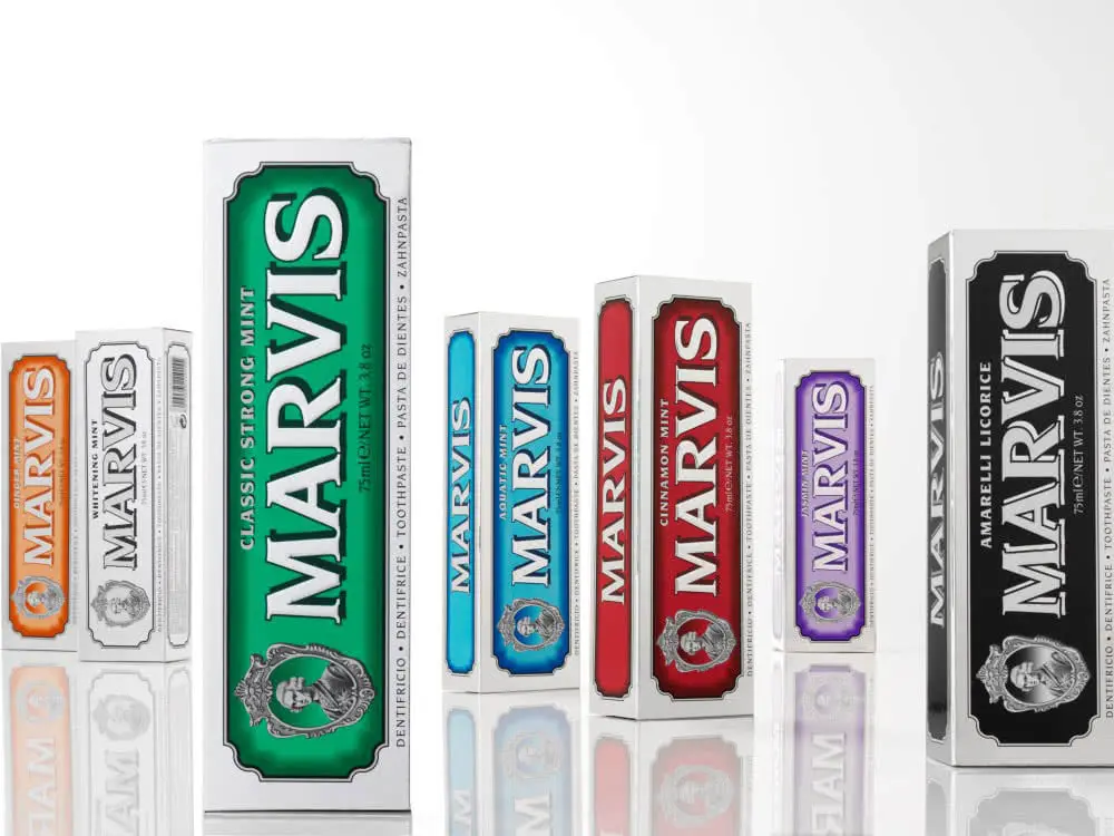 marvis toothpaste packagings design
