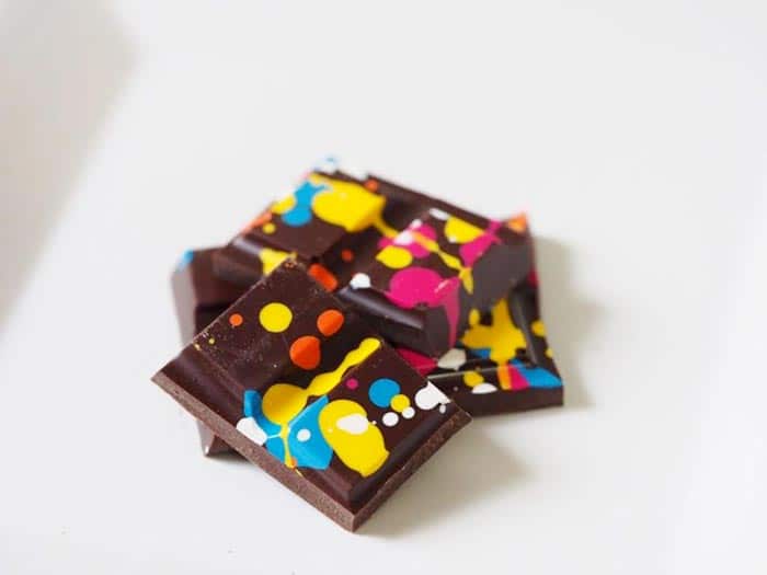 pollock chocolate design