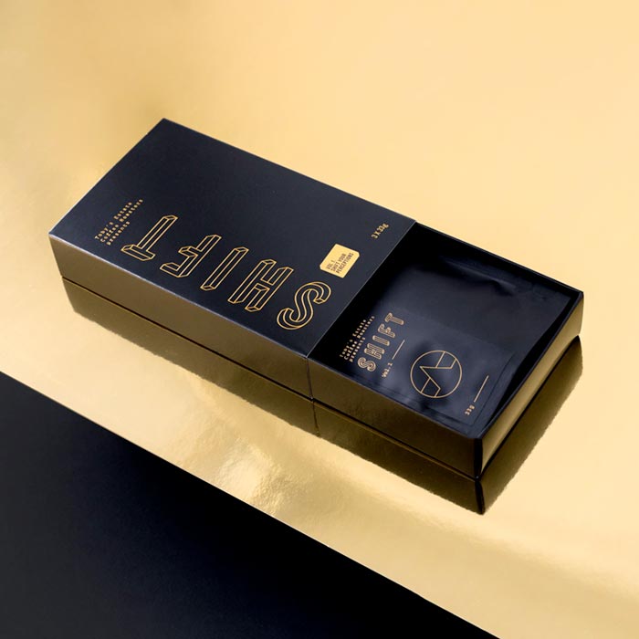 luxury coffee packaging design