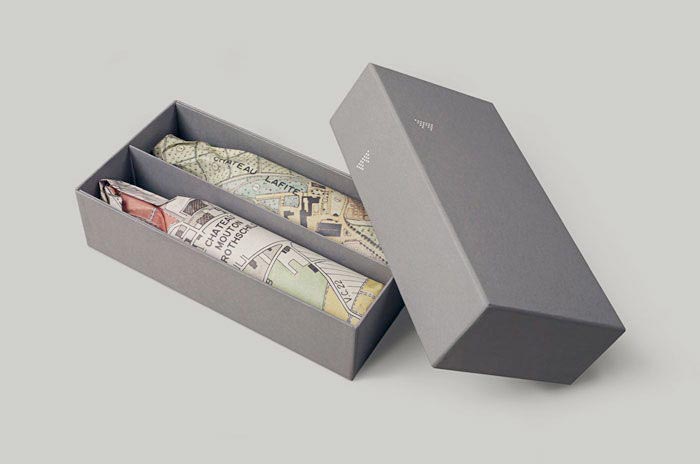 map-inspired wine packaging bottles