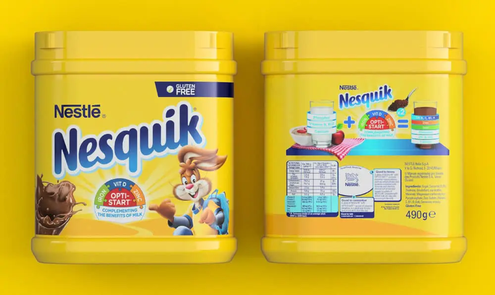 nesquik nestlé yellow box