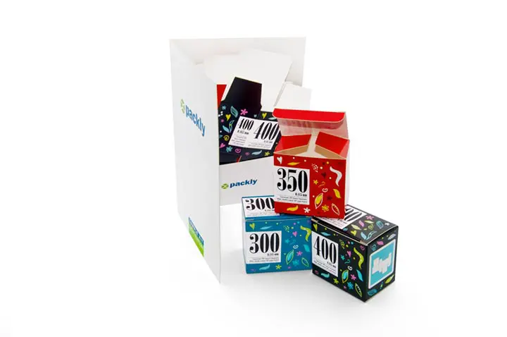 Packly paperboards light sample kit