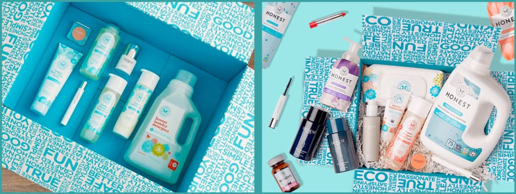 Daily use products Subscription box: The Honest Box