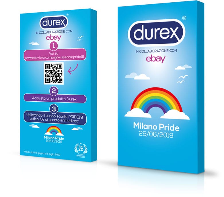 Packaging Condom durex ed ebay per pride 2019