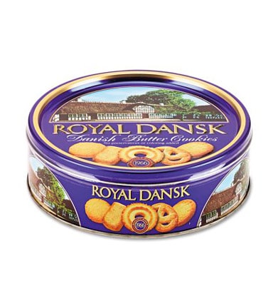 Danish biscuits in tin box