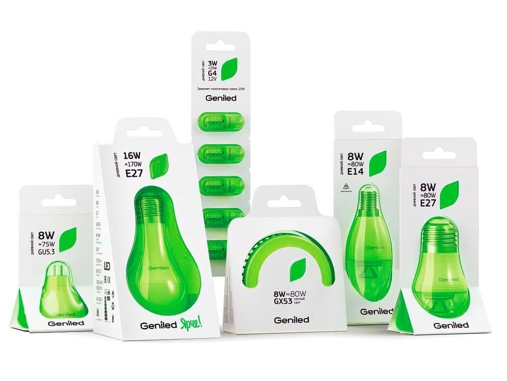 Packaging for smart bulbs by Geniled