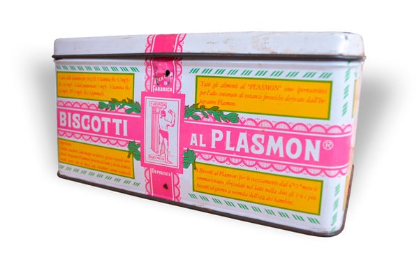 Scatola in latta biscotti Plasmon