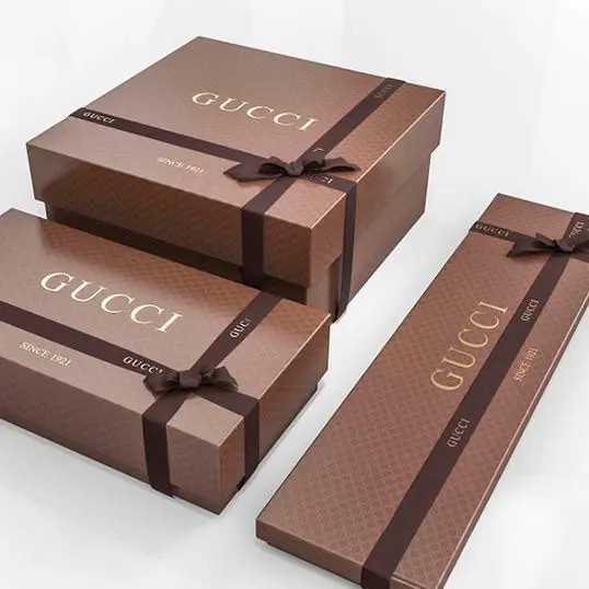 Gucci Gift Packaging Boxes and Paper Bags 3D model