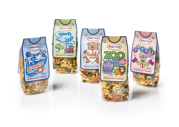 Pasta boxes for children by Dalla Costa