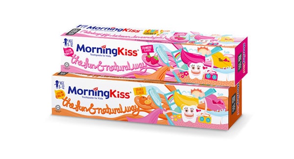 Scatole di dentifricio per bambini MoningKiss