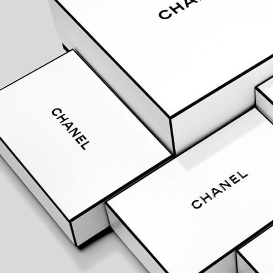 Scatole con coperchio di vari formati Chanel