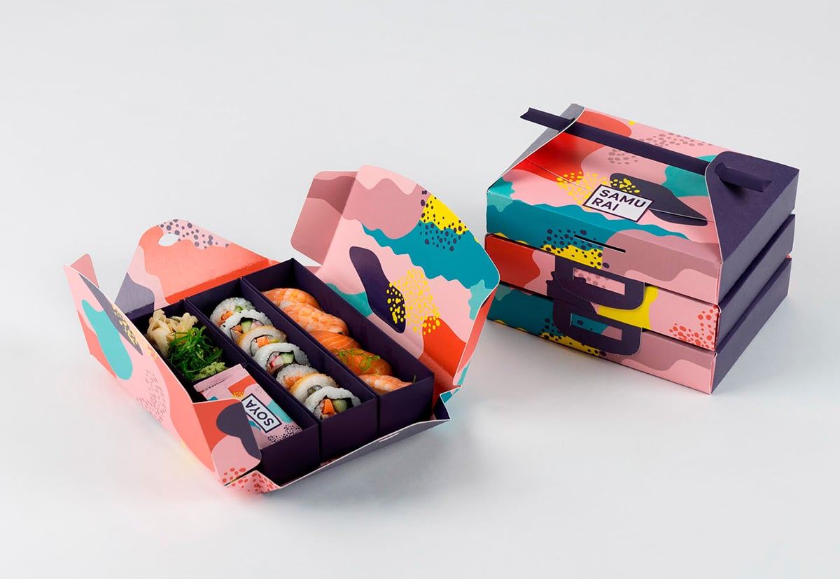 take away sushi food packaging cover 1