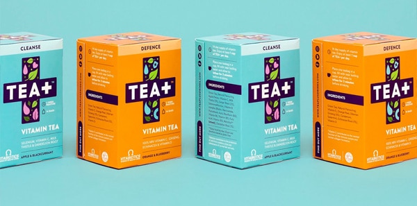 Bottom box for vitamin tea