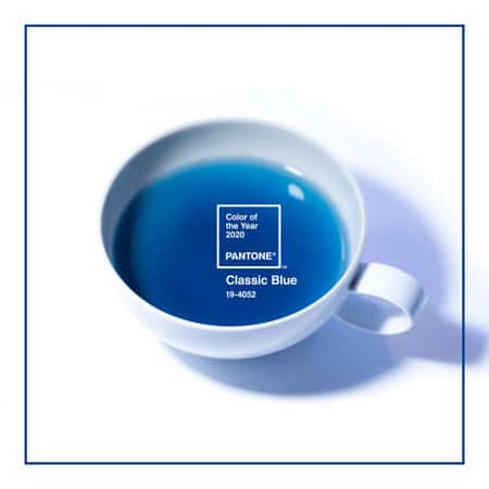 Classic Blue Pantone in a cup