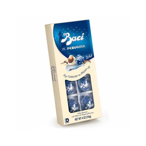 Packaging dei Baci al cioccolato bianco