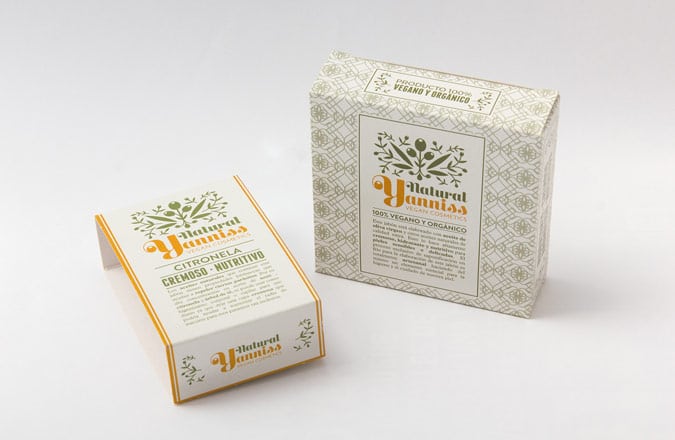 Sleeve or cardboard box for vegan soap