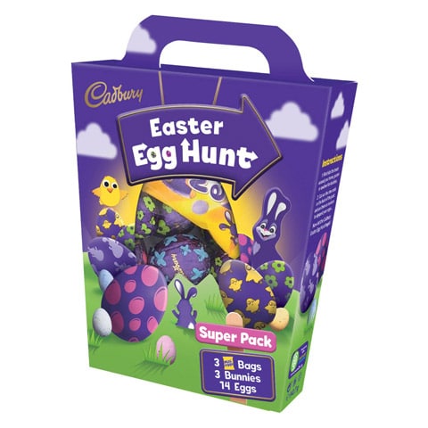Cardboard handle box packaging for Easter eggs