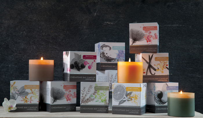 Assorted candles by Chesapeake