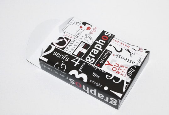 Graphos playing cards packaging