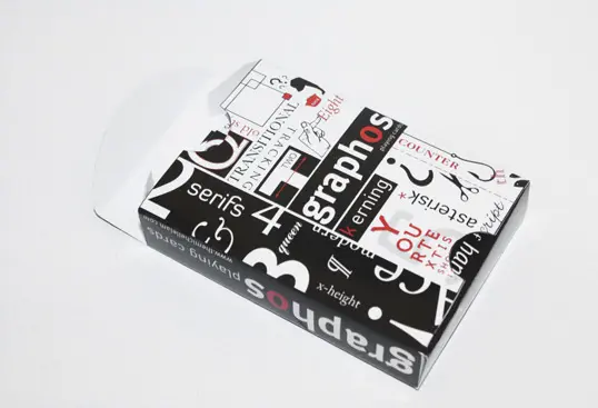 Graphos playing cards packaging